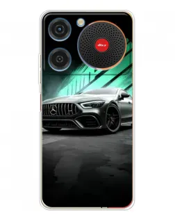 Чехол для ZTE Nubia Music с картинкой «Темный Mercedes AMG»