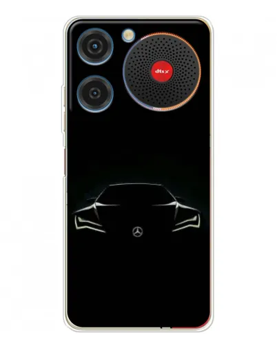 Чехол для ZTE Nubia Music с картинкой «Mercedes — силуэт авто» Чехол для ZTE Nubia Music с картинкой «Mercedes — силуэт авто»