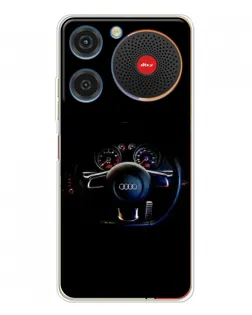 Чехол для ZTE Nubia Music с картинкой «Салон Audi — руль»