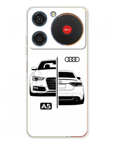 Чехол для ZTE Nubia Music с картинкой «Audi — контрастный дизайн» Чехол для ZTE Nubia Music с картинкой «Audi — контрастный дизайн»