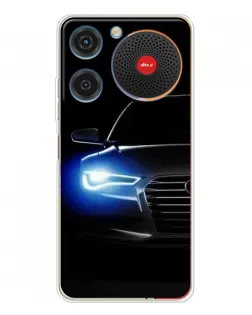 Чехол для ZTE Nubia Music с картинкой «Неоновый взгляд Audi» Чехол для ZTE Nubia Music с картинкой «Неоновый взгляд Audi»