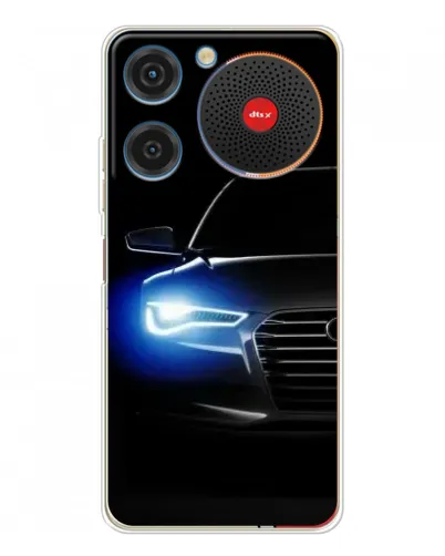 Чехол для ZTE Nubia Music с картинкой «Неоновый взгляд Audi» Чехол для ZTE Nubia Music с картинкой «Неоновый взгляд Audi»