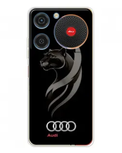 Чехол для ZTE Nubia Music с картинкой «Графика — пантера и Audi» Чехол для ZTE Nubia Music с картинкой «Графика — пантера и Audi»