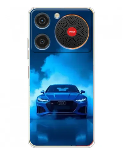 Чехол для ZTE Nubia Music с картинкой «Audi — голубая энергия» Чехол для ZTE Nubia Music с картинкой «Audi — голубая энергия»