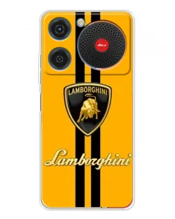 Чехол для ZTE Nubia Music с картинкой «Lamborghini Stripe желтый»