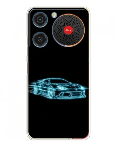 Чехол для ZTE Nubia Music с картинкой «Неоновый контур Lamborghini» Чехол для ZTE Nubia Music с картинкой «Неоновый контур Lamborghini»