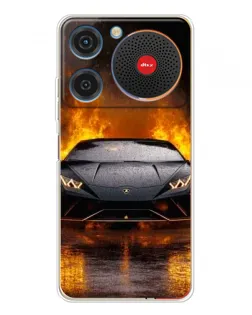 Чехол для ZTE Nubia Music с картинкой «Lamborghini в огне» Чехол для ZTE Nubia Music с картинкой «Lamborghini в огне»