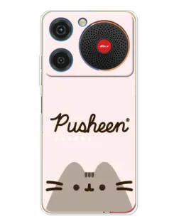 Чехол для ZTE Nubia Music с картинкой «Pusheen логотип»