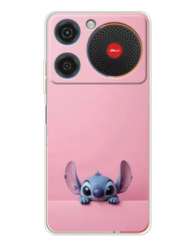 Чехол для ZTE Nubia Music с картинкой «Stitch выглядывает»