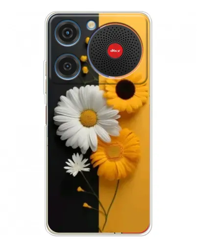 Чехол для ZTE Nubia Music с картинкой «Подсолнух и ромашка» Чехол для ZTE Nubia Music с картинкой «Подсолнух и ромашка»