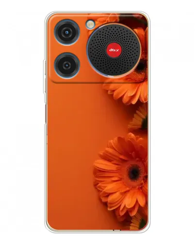 Чехол для ZTE Nubia Music с картинкой «Оранжевые герберы» Чехол для ZTE Nubia Music с картинкой «Оранжевые герберы»