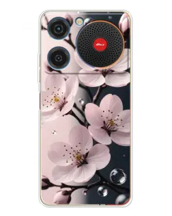 Чехол для ZTE Nubia Music с картинкой «Нежная сакура и капли»