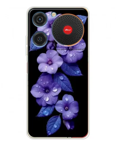 Чехол для ZTE Nubia Music с картинкой «Фиолетовые цветы с росою» Чехол для ZTE Nubia Music с картинкой «Фиолетовые цветы с росою»