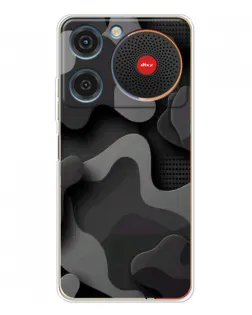 Чехол для ZTE Nubia Music с картинкой «Темный абстрактный камуфляж»