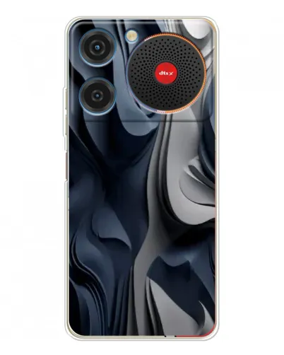 Чехол для ZTE Nubia Music с картинкой «Объемные синие складки» Чехол для ZTE Nubia Music с картинкой «Объемные синие складки»