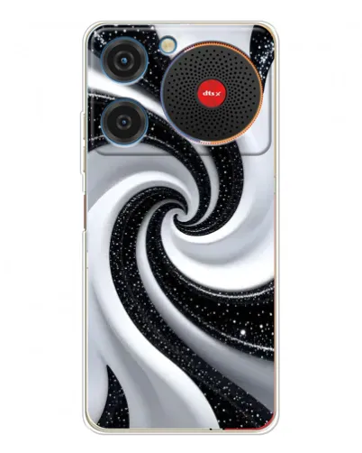 Чехол для ZTE Nubia Music с картинкой «Черно-белая спираль» Чехол для ZTE Nubia Music с картинкой «Черно-белая спираль»