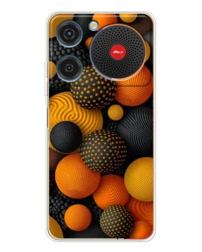 Чехол для ZTE Nubia Music с картинкой «Объемные оранжевые сферы» Чехол для ZTE Nubia Music с картинкой «Объемные оранжевые сферы»