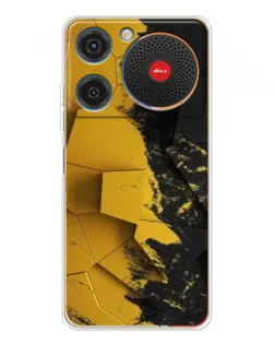Чехол для ZTE Nubia Music с картинкой «Золотые осколки геометрии»