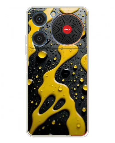 Чехол для ZTE Nubia Music с картинкой «Жидкое желтое золото» Чехол для ZTE Nubia Music с картинкой «Жидкое желтое золото»