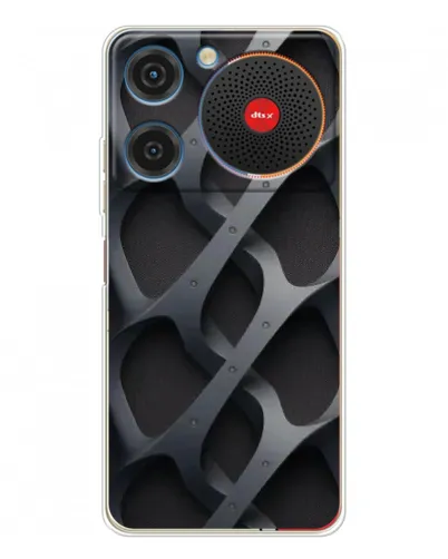 Чехол для ZTE Nubia Music с картинкой «Объемное серое плетение» Чехол для ZTE Nubia Music с картинкой «Объемное серое плетение»