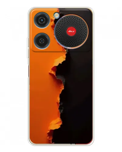 Чехол для ZTE Nubia Music с картинкой «Оранжевый разлом» Чехол для ZTE Nubia Music с картинкой «Оранжевый разлом»