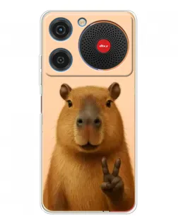 Чехол для ZTE Nubia Music с картинкой «Капибара виктория»