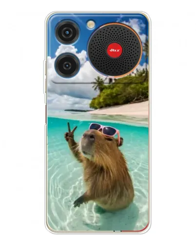 Чехол для ZTE Nubia Music с картинкой «Капибара на море» Чехол для ZTE Nubia Music с картинкой «Капибара на море»