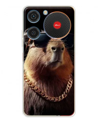 Чехол для ZTE Nubia Music с картинкой «Капибара золотая цепь» Чехол для ZTE Nubia Music с картинкой «Капибара золотая цепь»