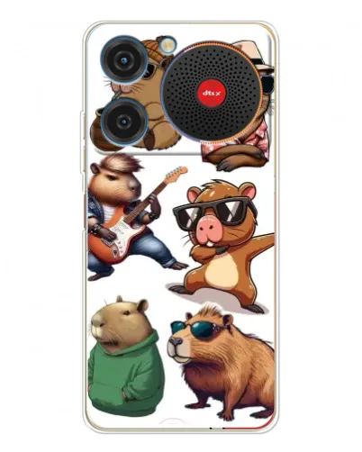 Чехол для ZTE Nubia Music с картинкой «Крутые капибары музыканты» Чехол для ZTE Nubia Music с картинкой «Крутые капибары музыканты»