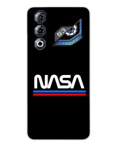 Чехол для ZTE Nubia Neo 3 GT с картинкой «NASA — классика Red Blue»