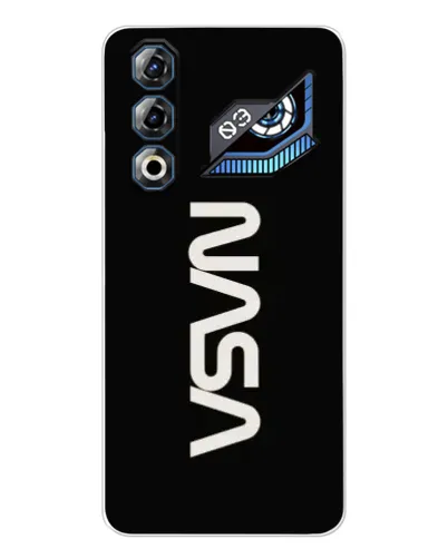 Чехол для ZTE Nubia Neo 3 GT с картинкой «NASA — вертикальный логотип»