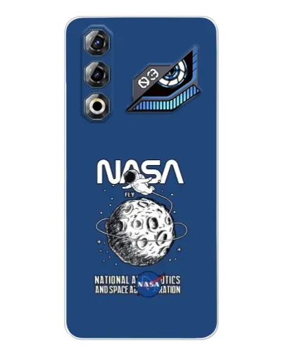 Чехол для ZTE Nubia Neo 3 GT с картинкой «NASA — лунная миссия»