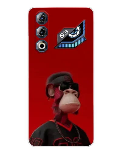 Чехол для ZTE Nubia Neo 3 GT с картинкой «Bored Ape в красном»