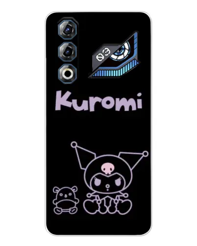 Чехол для ZTE Nubia Neo 3 GT с картинкой «Kuromi — черный минимализм» Чехол для ZTE Nubia Neo 3 GT с картинкой «Kuromi — черный минимализм»