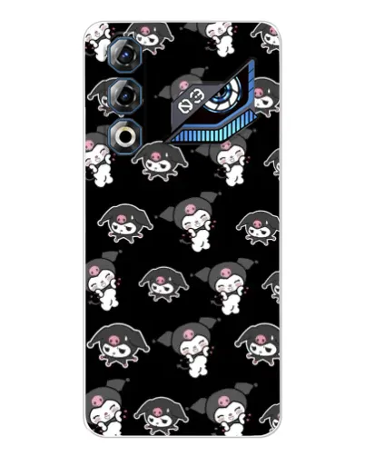 Чехол для ZTE Nubia Neo 3 GT с картинкой «Черный паттерн Kuromi» Чехол для ZTE Nubia Neo 3 GT с картинкой «Черный паттерн Kuromi»