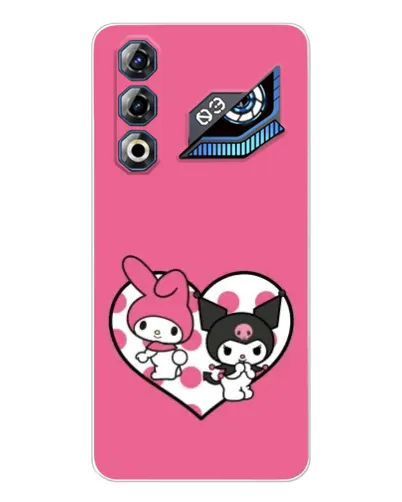 Чехол для ZTE Nubia Neo 3 GT с картинкой «Kuromi и My Melody» Чехол для ZTE Nubia Neo 3 GT с картинкой «Kuromi и My Melody»