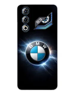 Чехол для ZTE Nubia Neo 3 GT с картинкой «BMW — неоновое сияние»