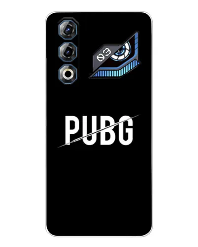 Чехол для ZTE Nubia Neo 3 GT с картинкой «PUBG — белый логотип»