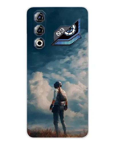 Чехол для ZTE Nubia Neo 3 GT с картинкой «Герой PUBG на скале»