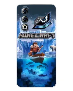 Чехол для ZTE Nubia Neo 3 GT с картинкой «Minecraft ледяной мир»