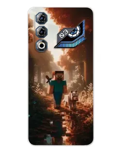 Чехол для ZTE Nubia Neo 3 GT с картинкой «Стив в лесу»