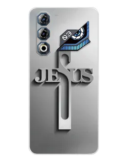 Чохол для ZTE Nubia Neo 3 GT з картинкою «Металевий хрест Jesus»