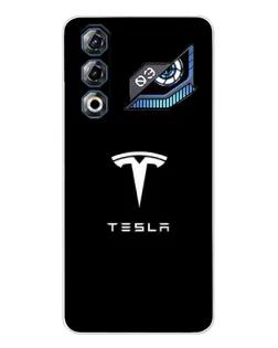 Чехол для ZTE Nubia Neo 3 GT с картинкой «Tesla White Logo» Чехол для ZTE Nubia Neo 3 GT с картинкой «Tesla White Logo»