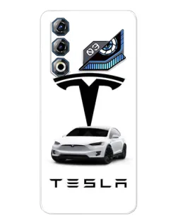 Чехол для ZTE Nubia Neo 3 GT с картинкой «Tesla White Style» Чехол для ZTE Nubia Neo 3 GT с картинкой «Tesla White Style»