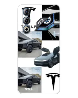 Чехол для ZTE Nubia Neo 3 GT с картинкой «Коллаж Cybertruck Tesla» Чехол для ZTE Nubia Neo 3 GT с картинкой «Коллаж Cybertruck Tesla»
