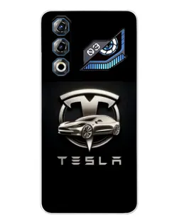 Чехол для ZTE Nubia Neo 3 GT с картинкой «Tesla — серебристое авто» Чехол для ZTE Nubia Neo 3 GT с картинкой «Tesla — серебристое авто»