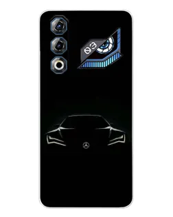 Чехол для ZTE Nubia Neo 3 GT с картинкой «Mercedes — силуэт авто»