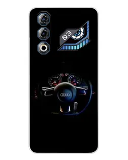 Чехол для ZTE Nubia Neo 3 GT с картинкой «Салон Audi — руль»