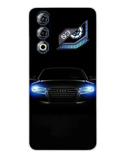 Чехол для ZTE Nubia Neo 3 GT с картинкой «Audi в неоне»