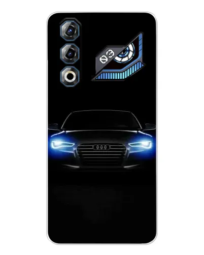 Чехол для ZTE Nubia Neo 3 GT с картинкой «Audi в неоне»